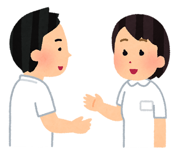 雄岡病院8月ブログ・看護師のイラスト