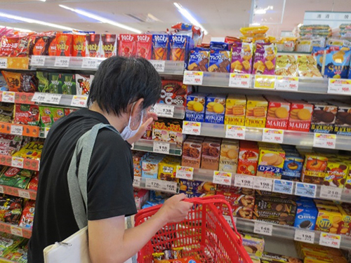 雄岡病院作業療法・買い物プログラム・マックスバリュー・楽しいおやつ選び