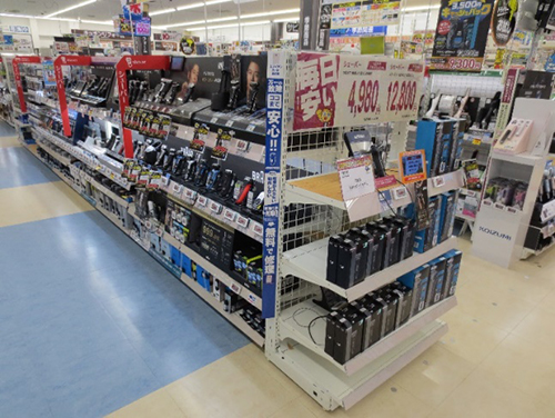 雄岡病院作業療法・買い物プログラム・シェーバー売り場