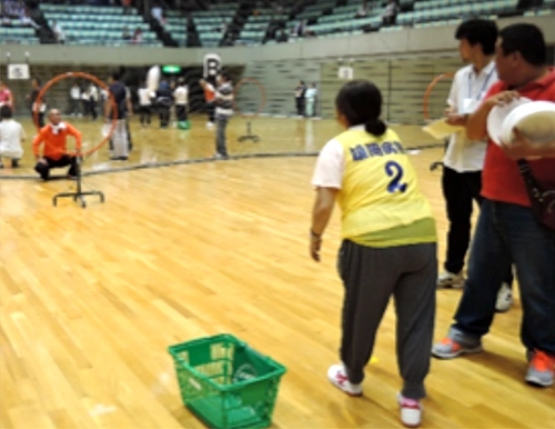 雄岡病院のレクリエーション:卓球大会風景3