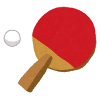 雄岡病院のレクリエーション:卓球大会