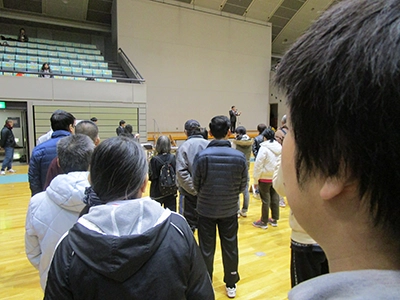 雄岡病院のレクリエーション:卓球大会風景