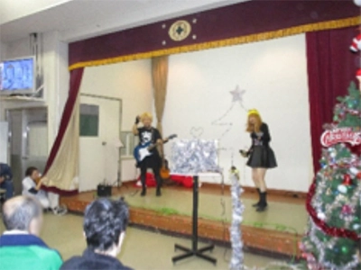 雄岡病院のクリスマス会：バンド演奏