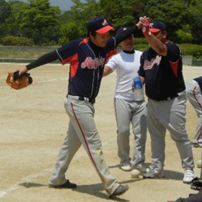 雄岡病院スポーツクラブ：ソフトボールチーム「レッドファンキーズ」：試合風景7