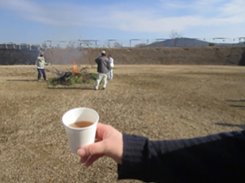 雄岡病院/とんど焼き/生姜湯